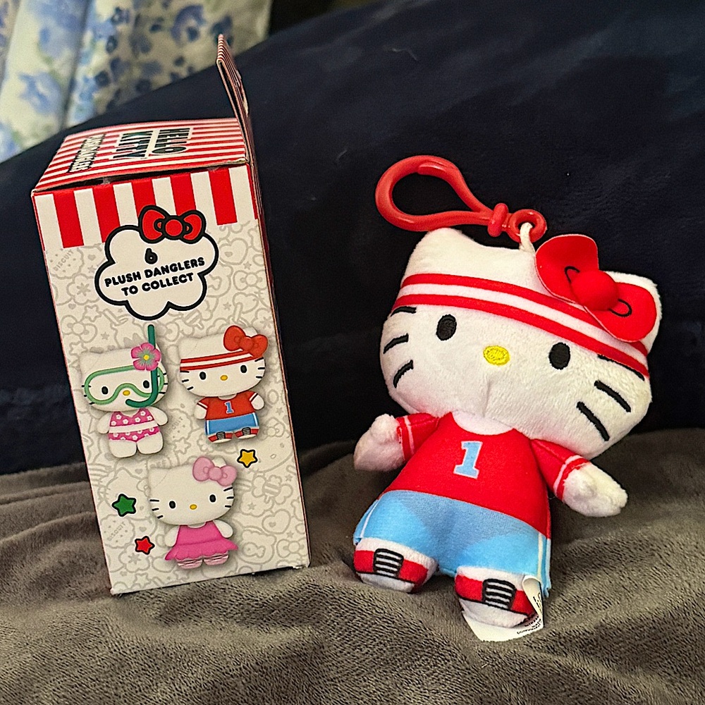 Hello Kitty Plush Dangler with Red Sportband and active Outfit